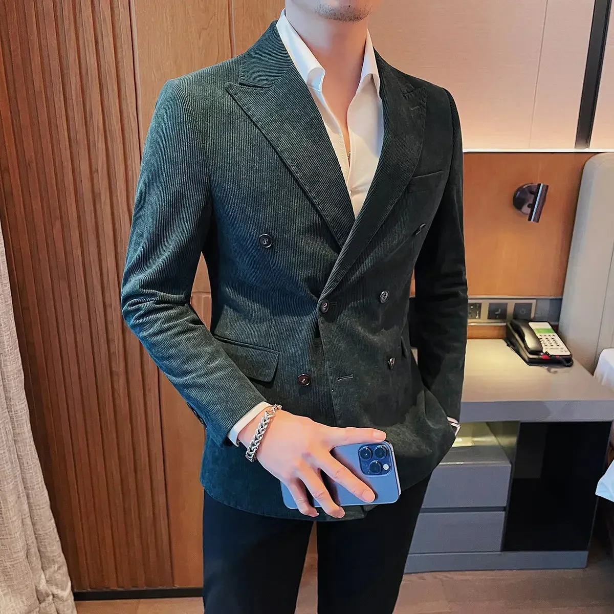 Casual Male Dress Blazer Slim Fit Men's Suit Business Jackets Thin Korean Style Clothes Fashion 2024 Coat New In Single Models