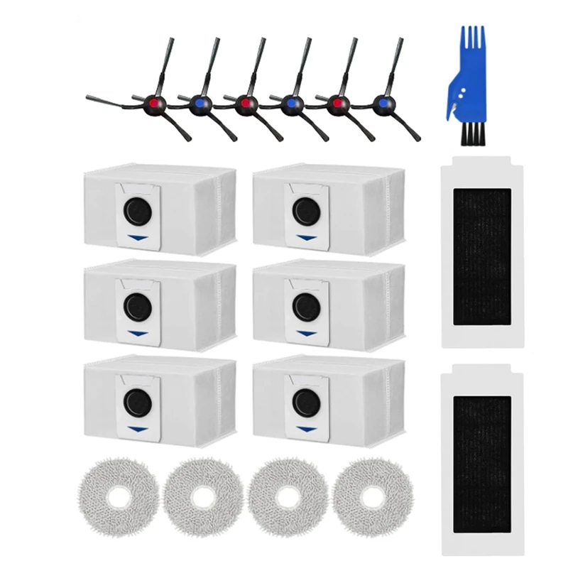

Accessories For Ecovacs Deebot T30 / T30 Max / T30 Pro Brush Mop Cloth HEPA Filter Dust Bag Parts