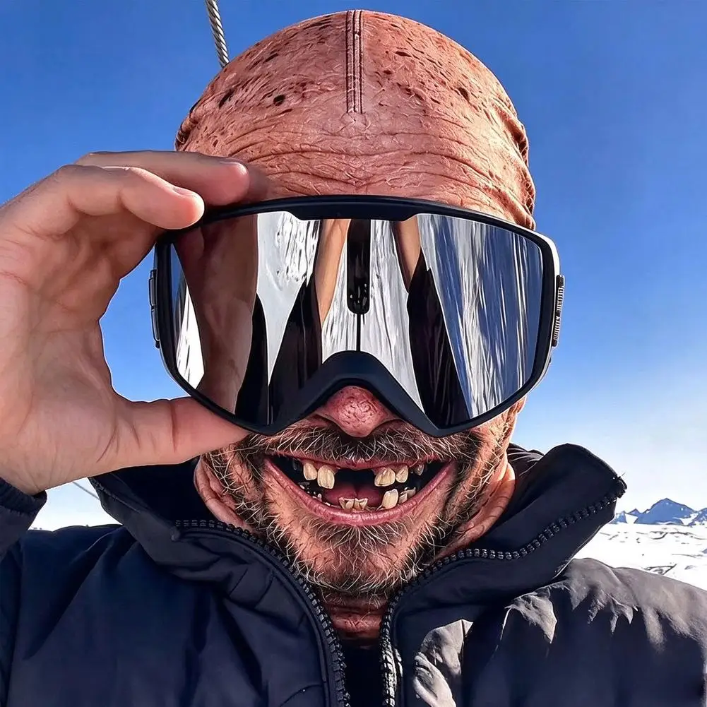 Lustige 3D-Gesichts-Balaclava-Mütze, Vollgesichtsmaske, Kapuze, Balaclava für Motorradfahren, Skifahren, Gesichtsmaske, Outdoor-Warm-Balaclava-Mütze – Detail 8