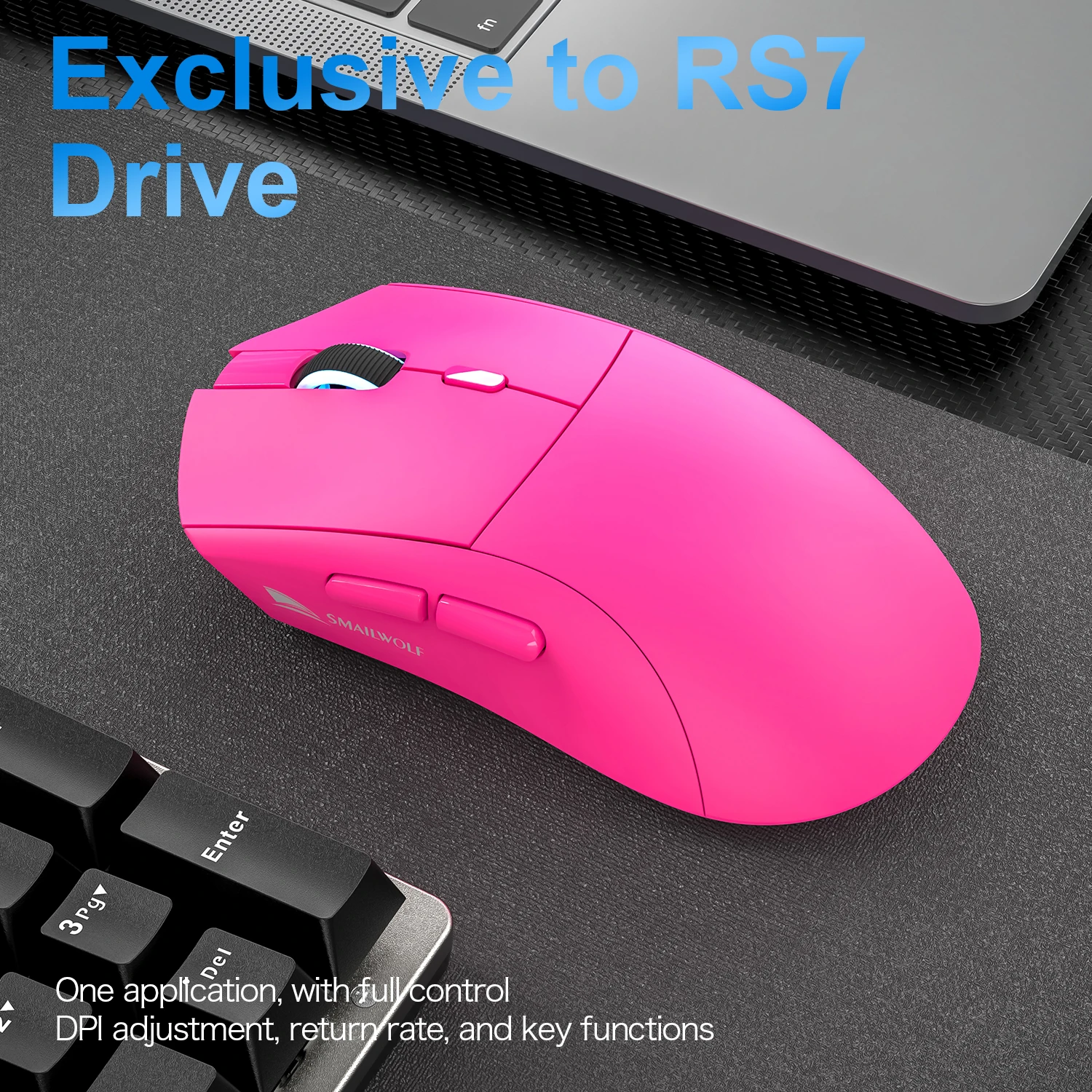 Mouse da gioco wireless Bluetooth SMAILWOLF RS7 PAW3311 mouse con driver di definizione macro computer portatile desktop