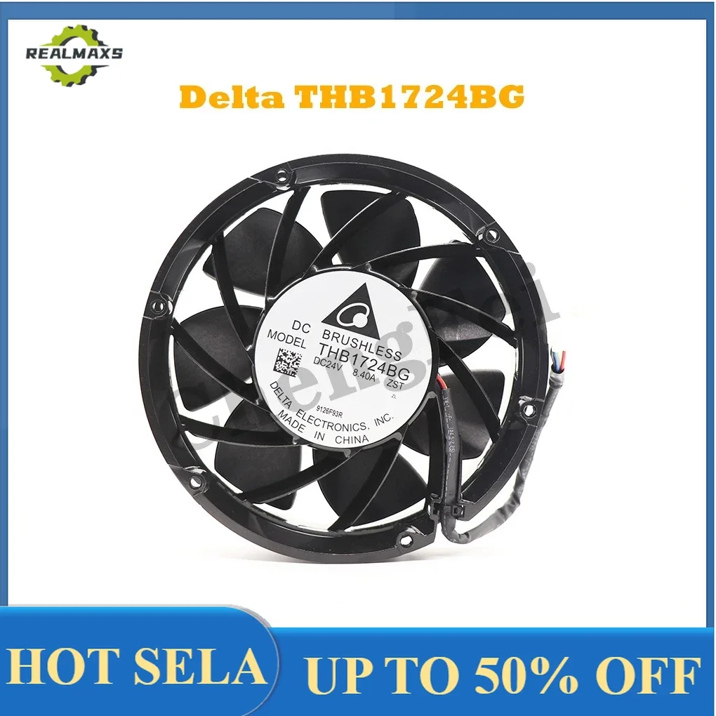 

CNC Delta THB1724BG ACS880 R9 17cm 17251 24V 8.40A 8000RPM Ball Bearing for ABB Inverter Fan