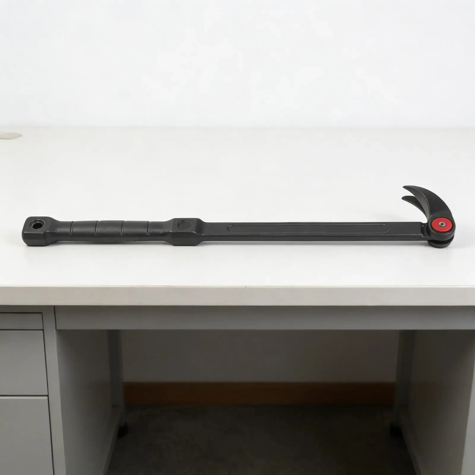 18 Inch Pry Bar Tool with Rotatable Head and Locking Positions for Automotive Tire Repair and General Maintenance