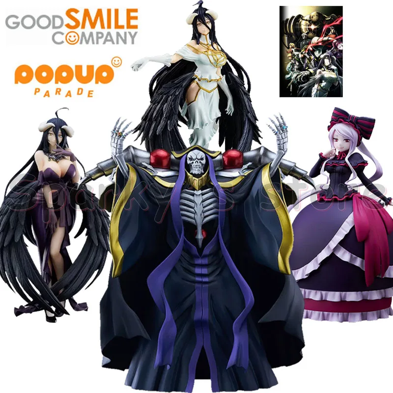 Buen sonrisa Original POP UP PARADE OVERLORD figura de Anime Albedo Shalltear Bloodfallen figuras de acción de juguete para niños regalos modelo