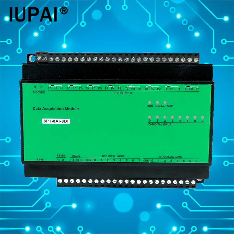 Imagem -02 - Aquisição de Temperatura Módulo Modbus de Canais Switch Digital de Entrada Analógica Módulo de Automação de Entrada 8pt8ai9di