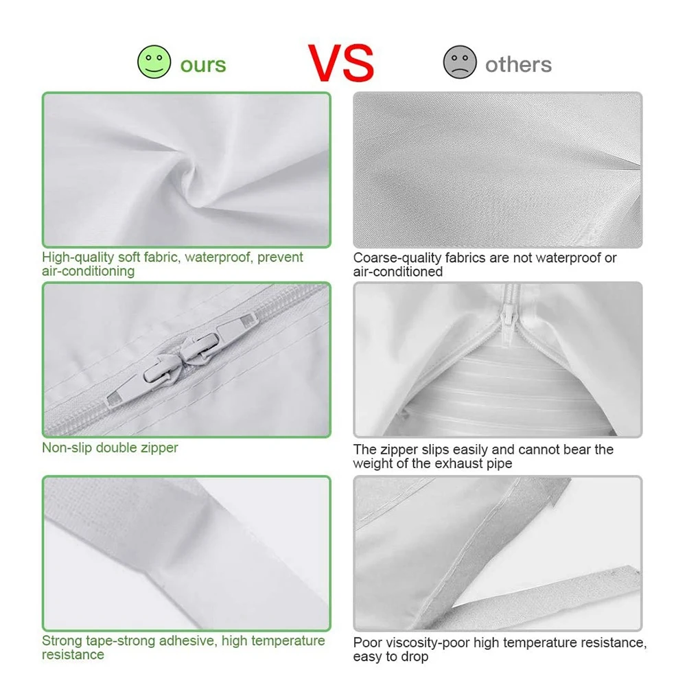 Plaque de grille de joint de fenêtre de verrouillage d'air, kit de bancs de fenêtre de sortie de climatiseur mobile, arrêt d'air chaud de 5 mètres