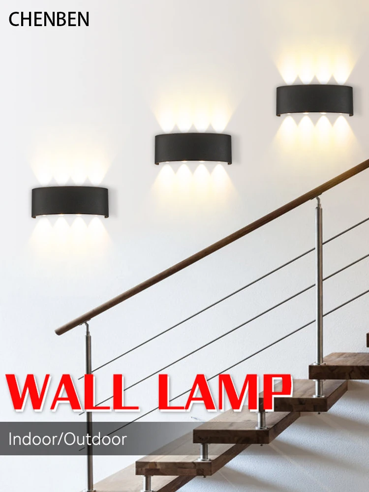 Wall Light Led Indoor Home Decor Waterproof Lighting Fixture Room Passage Stairs Outdoor Garden Patio Exterior Apply Wall Lamp