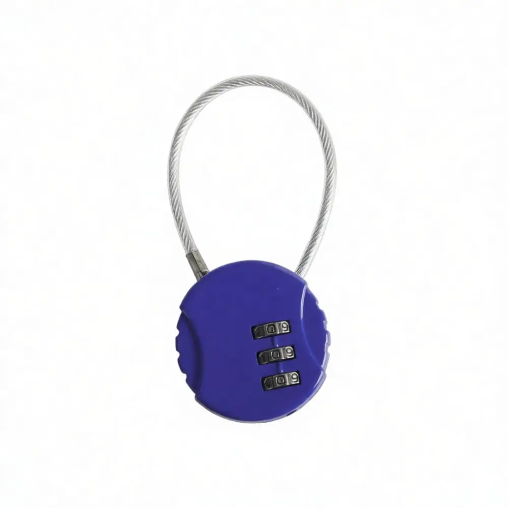 Steel Combination Lock Portable Mini Wire Padlock For Gym Locker Backpack Travel Luggage Drawer Cabinet Security