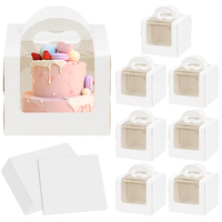 1/3Pcs Cake Packaging Box Portable Muffin Cupcake Container Wedding Birthday Party Supplies Baby Shower Cookie Gift Paper Boxes