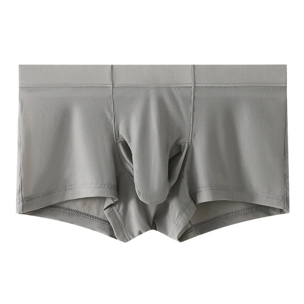 شورت داخلي أنف الفيل رمادي الفيل الأنف سراويل داخلية للرجال بلون سادة طوال الموسم مادة قابلة للتنفس مريحة
