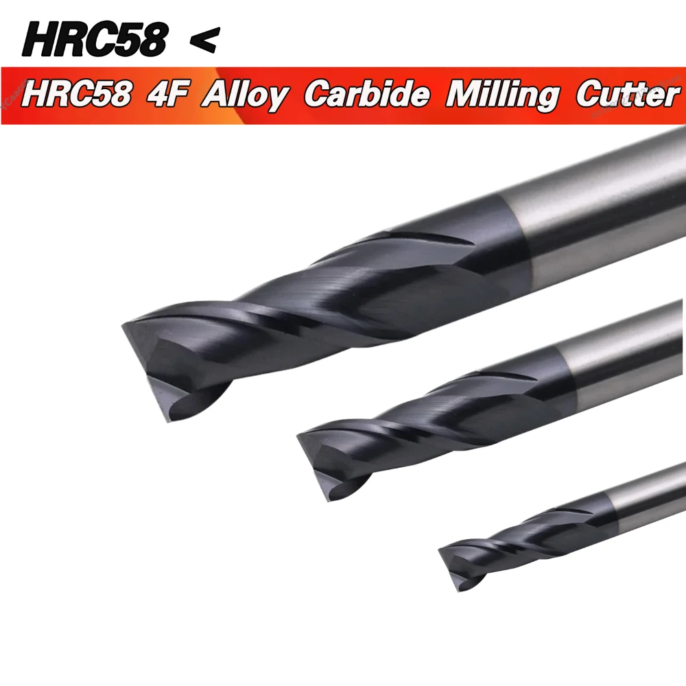 

Концевая фреза из вольфрамовой стали, 4 канавки, 4/5/6/8/12 мм