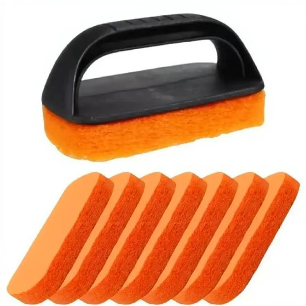 Portable Grill Cleaning Kit Scouring Pad Pumice Stone Scraper Set Essential BBQ Cooking Tools For Outdoor Camping