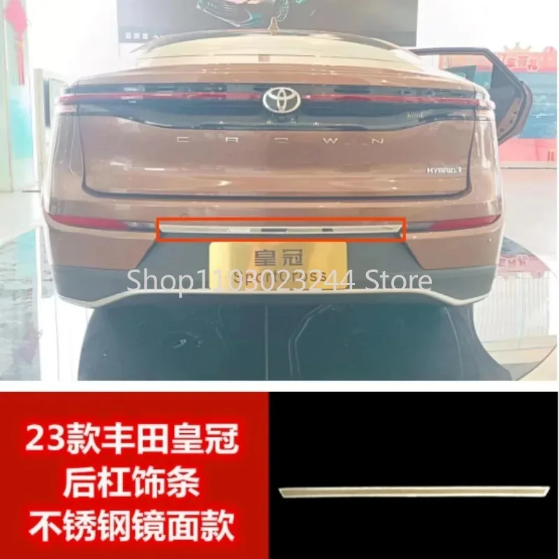 Car styling FIT for Toyota CROWN 2023 2024 Rear Trunk Lid Cover Trim CHROME REAR BOOT DOOR TRUNK LID COVER GARNISH TRIM