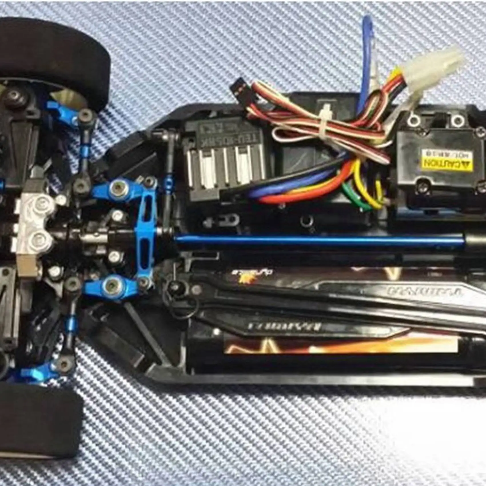 

9 шт. металлическая рулевая тяга, тяга для Tamiya TT02 TT02T 1/10, аксессуары для радиоуправляемых автомобилей, синий