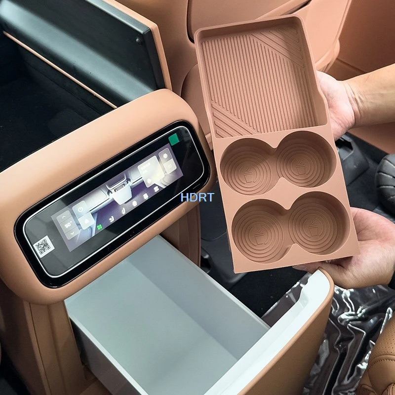 For Leapmotor D19 2026 + Car Style Fridge Storage Box Container Tray Orgainzer Dust Proof Cover Protector Decoration Accessories