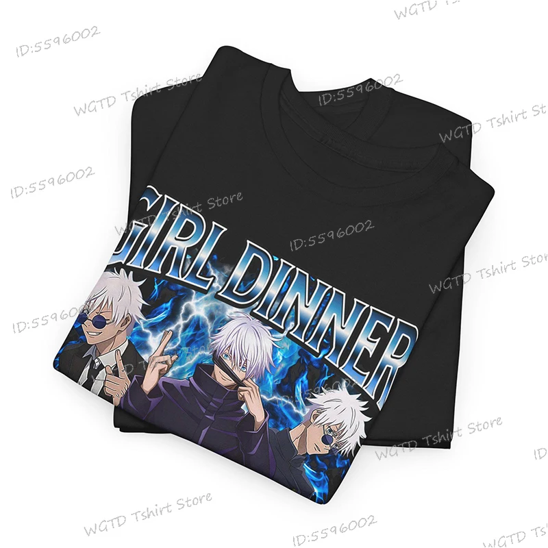 Satoru Gojo Jujutsu Kaisen T-Shirt Vintage Streetwear Short Sleeve Men Clothing Oversized T Shirt image 3