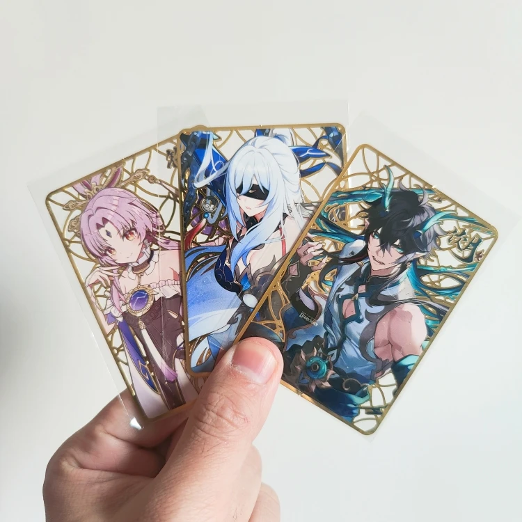 Diy Self Made Honkai: Star Rail Jingliu Fu Xuan Collection Card Bookmark Gold Card Classic Game Anime Peripherals Toys Gifts