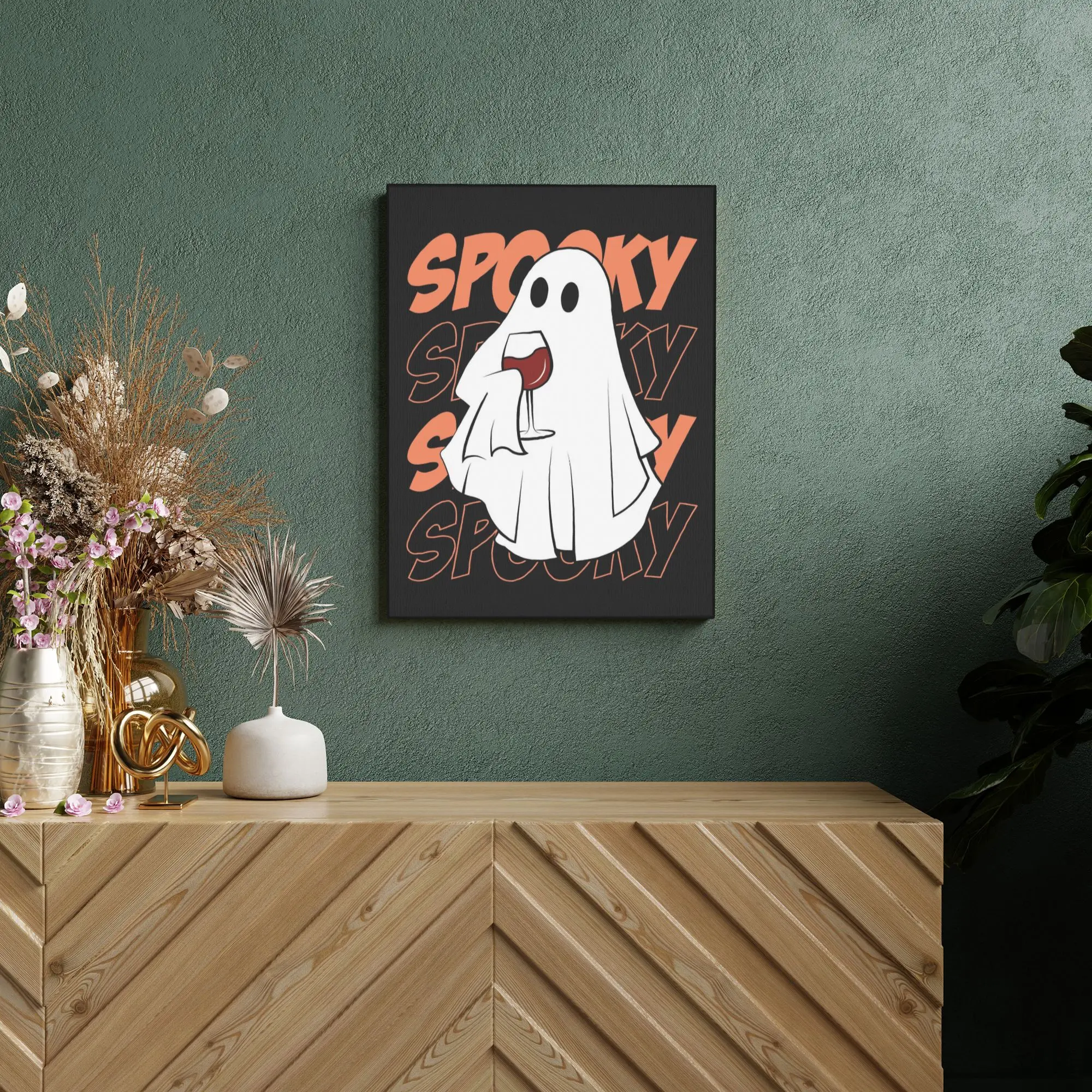 Unframed Canvas Wall Painting Happy Halloween Wall Decor for Bedroom  Home Decoration Gift Customerized Painting 12x16inch,