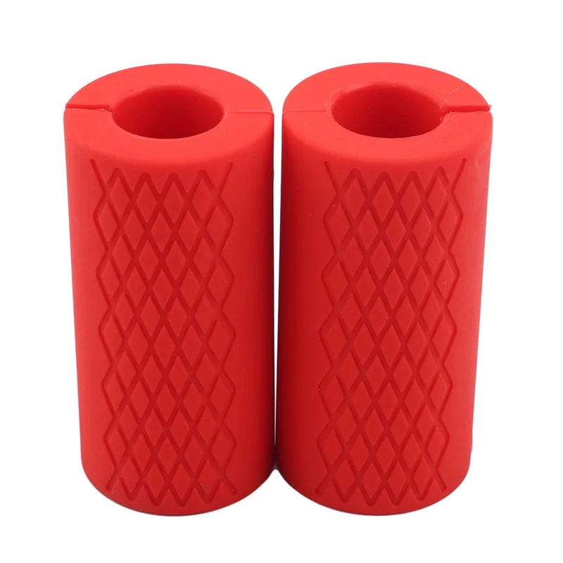 2 stücke Barbell Hantel Griffe Dicke Bar Griffe Silikon Anti-slip Pad Dicke Bar Griffe Pull Up Gewichtheben Fett grip – Detail 9