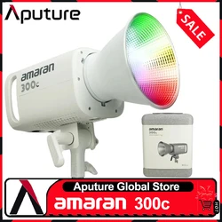 Aputure Amaran 300c COB Photography Lighting 2500-7500K Bi-color RGB Bowens Mounts Sidus Link App Control for Video Recording