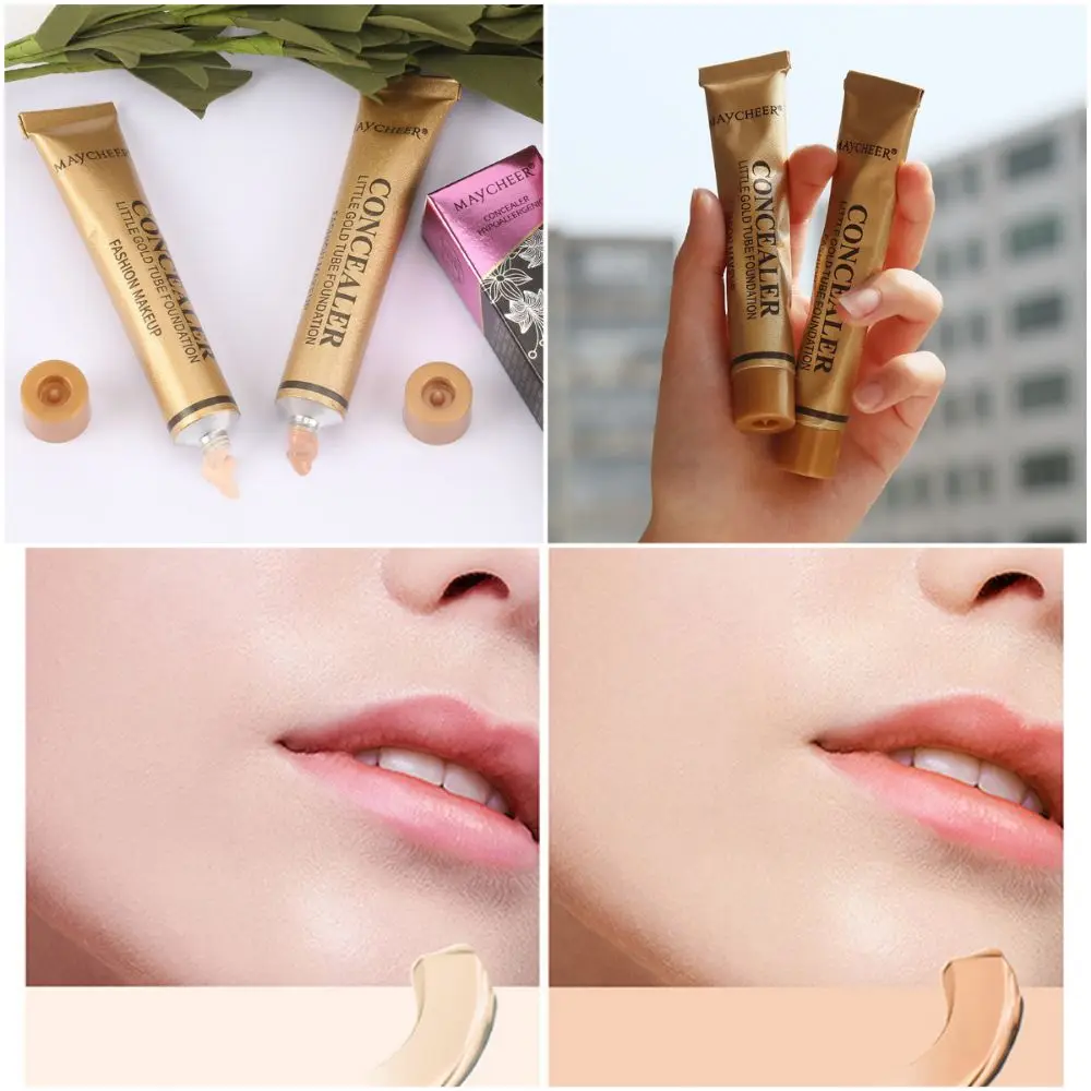 New 2 Color Concealer Waterproof High Covering Cosmetics Natural Long-Lasting Makeup Liquid Foundation Daily Makeup