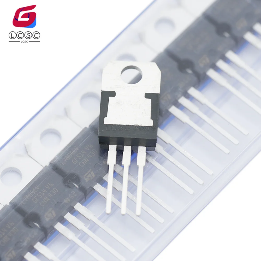 10Pcs-50Pcs Original L7805CV Positive Voltage Regulator ICs 5V 1.5A Fixed Output Linear Regulator L7805CV-DG TO-220 3-Pin