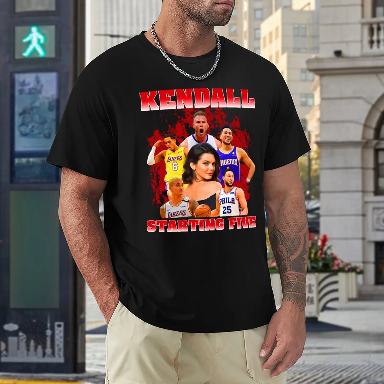 kendall starting five 5 funny homor sarcasm T-Shirt tops black t shirts mens t shirts