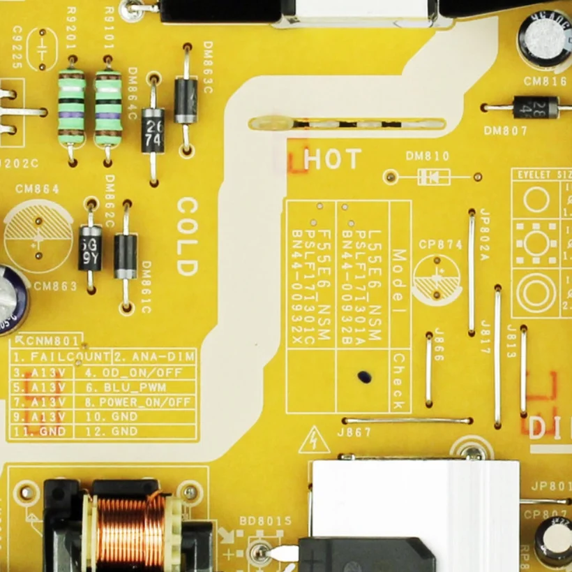 บอร์ดจ่ายไฟ L55E6_NSM BN44-00932B สำหรับ UN58NU7100F UN58NU710DF UN55NU7300G UN50NU7100F UN50NU7200F UN55NU6900B ทีวี