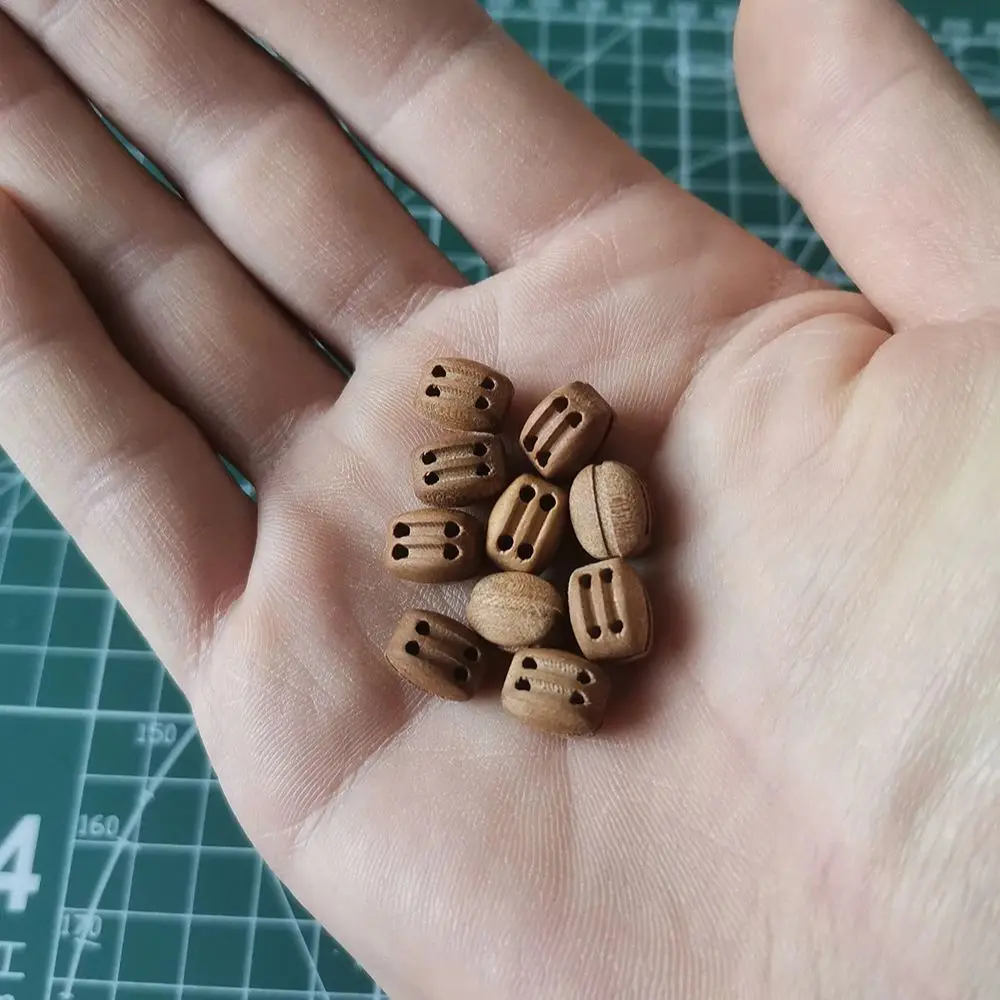 Modèle de bateau ancien, accessoires de luxe, bois de poire de haute qualité, Double poulies, raccord de voilier, bricolage, outil de fabrication de loisirs, 10 pièces/ensemble