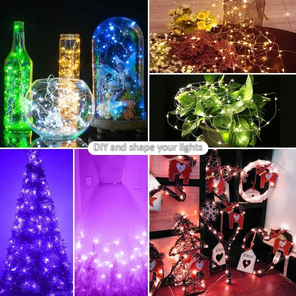 RGB Smart String Lights Bluetooth APP Remote USB LED Fairy String Light Garland For Christmas Decor Navidad Wedding Bedroom Home