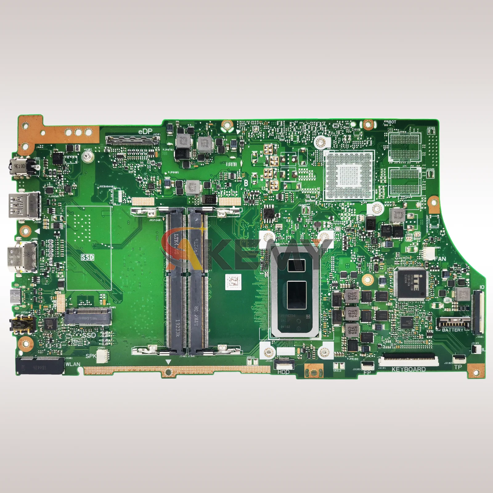 เมนบอร์ดแล็ปท็อป X530FA สำหรับ ASUS VivoBook K530F X530UN S530F S5300F X530FA X530FN X530F X530UA เมนบอร์ดพร้อม CPU I3 I5 I7 stk