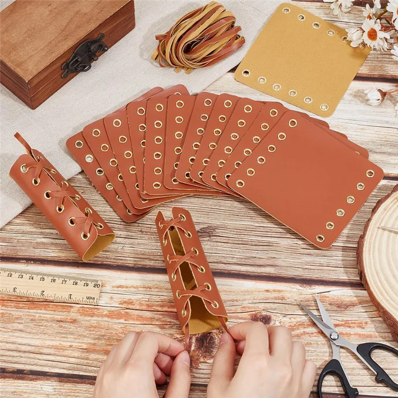 A96I-10 juegos de envolturas para manillar de motocicleta con cuerda, cubiertas de agarre para propulsor de motocicleta de 4,3X4,5 pulgadas para motocicleta Chopper