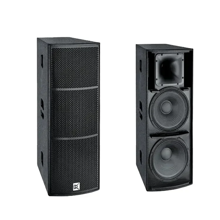 Dual 15-inch full-range audio equipment outdoor speakers professional audio