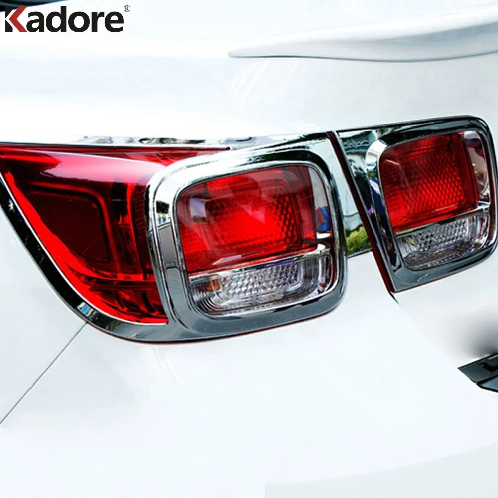 Rear Tail Light Lamp Cover Trim For Chevrolet Malibu 2013 2014 2015 Chrome Car Taillight Taillamp Frame Trims Accessories