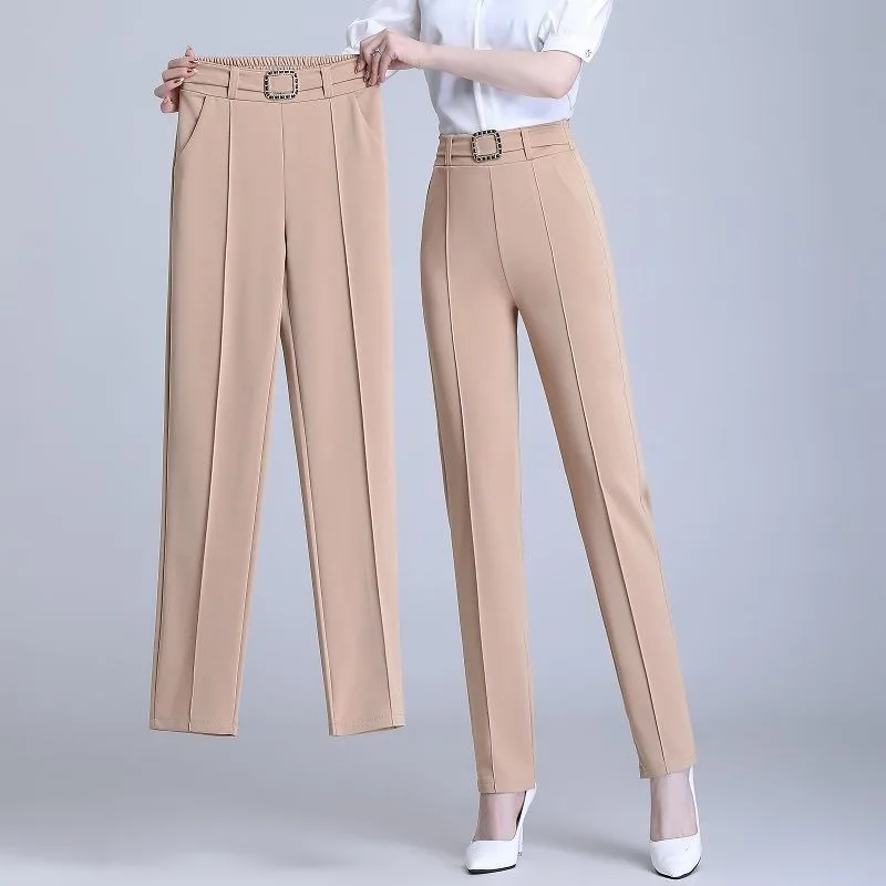 جديد الربيع الصيف سليم سراويلي حريمي النساء مع ارتفاع الخصر تسع نقاط سليم صالح ملابس خارجية تنوعا تدلى أقدام