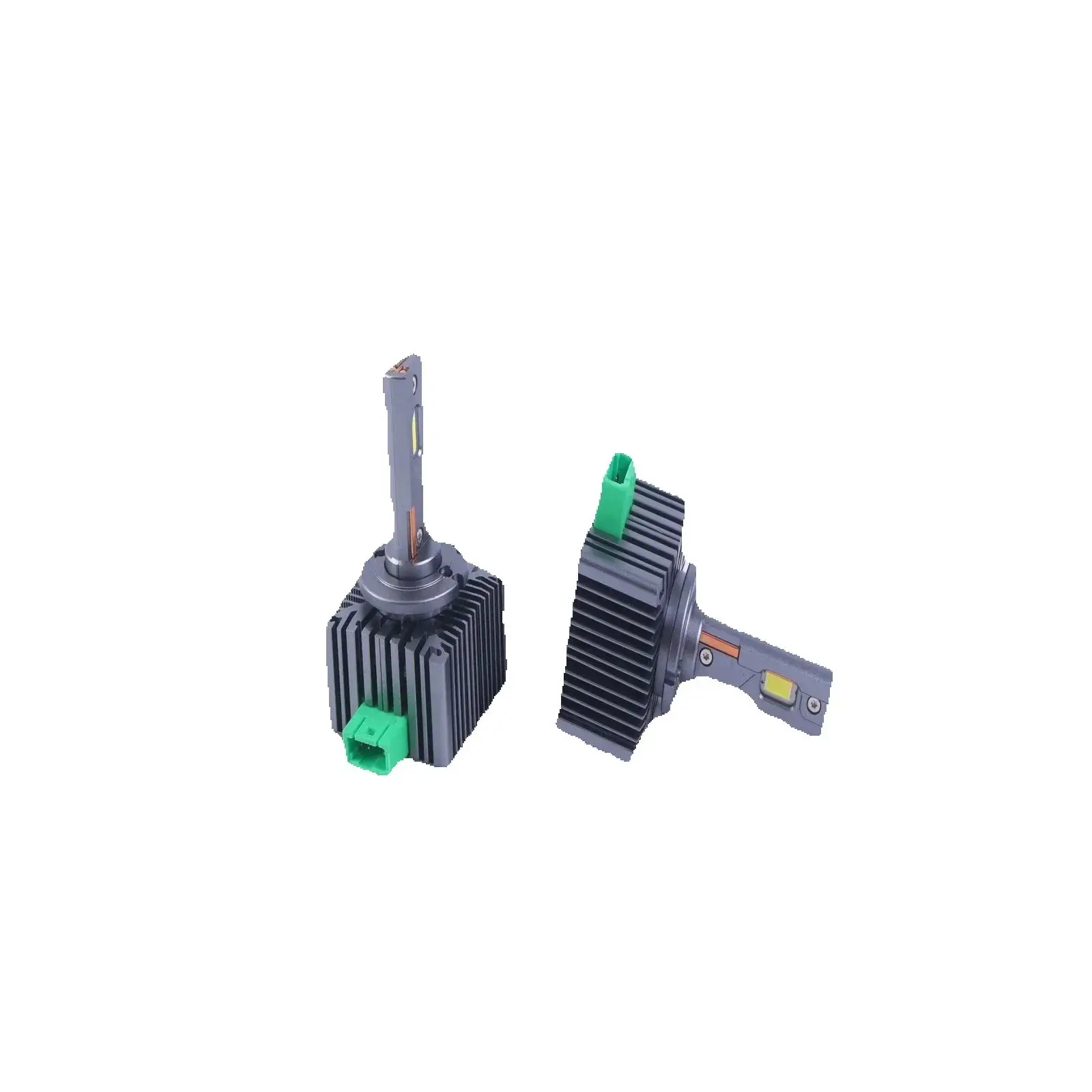 LED Headlights Concentrating Light For D3S Interface 6000K 40000LM 200W Per Bulb Aviation Aluminum
