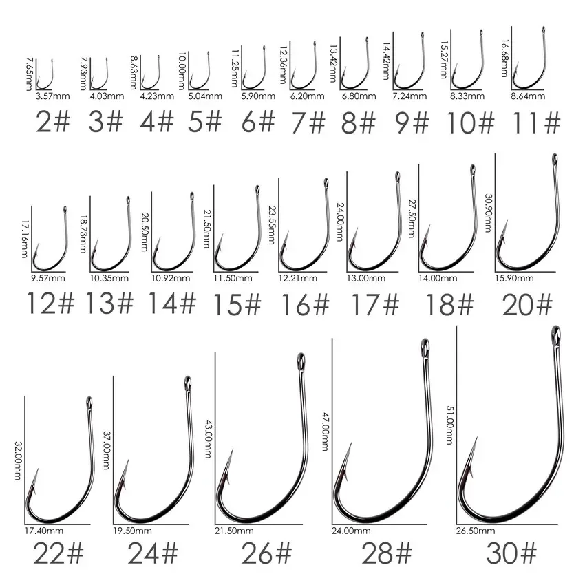 문어 낚시 후크 세트 포인트 경도 공급 업체, 고탄소 화학 샤프닝 가시 원형 후크 태클, 100 개, 50 개 박스