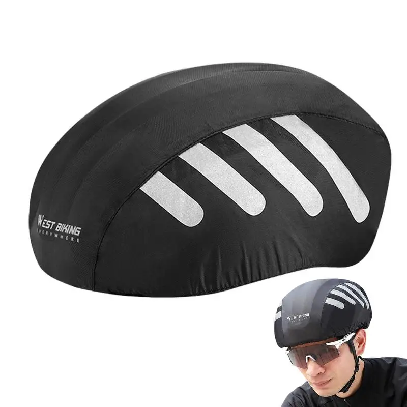 

Helmets Cover Bicycle Reflective Helmets Rain Cover Night Visual Mountain Bicycle Helmets Covers Windproof Breathable Cover