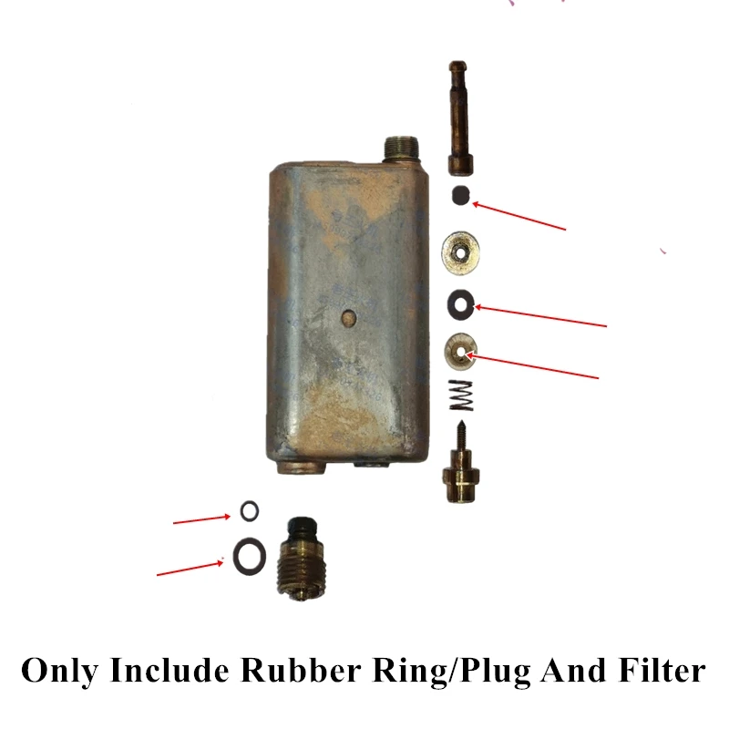 Anti Leak Repair Kit Rubber O-Ring/With Hole Cotton Filter Pad/Flat Rubber Plug For Cartier Lighter Inner Spare Part Accessories