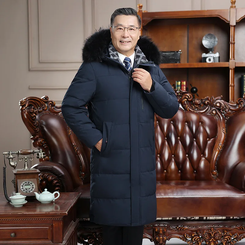 الرجال سترة شتوية سترات العلامة التجارية الفاخرة رجل الملابس الدافئة سميكة فضفاضة معاطف الشتاء طويلة الحشو مبطن سترة منفوخة HWY303 #2