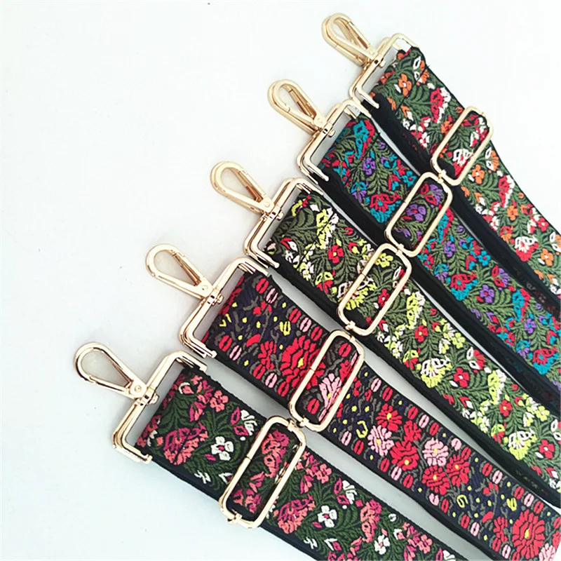 IGNICASE New Bag Shoulder Strap New Fashion Printed Women's Bag Long Shoulder Strap Color Ethnic Style Bag Parts Accessories