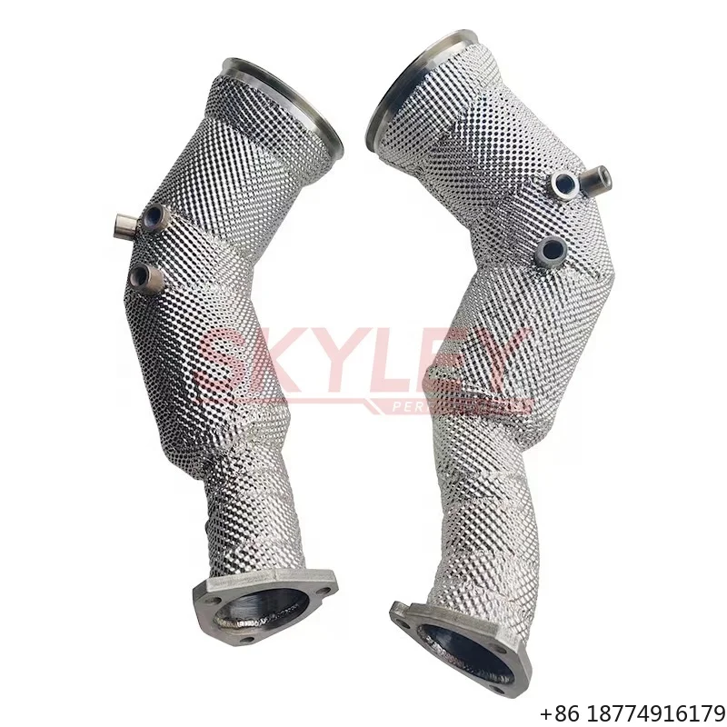 

Гоночный даунпайп для RS6/RS7 C8 4.0T 2019-2024, из нержавеющей стали, с отводами под коллектор, с OPF/ODF