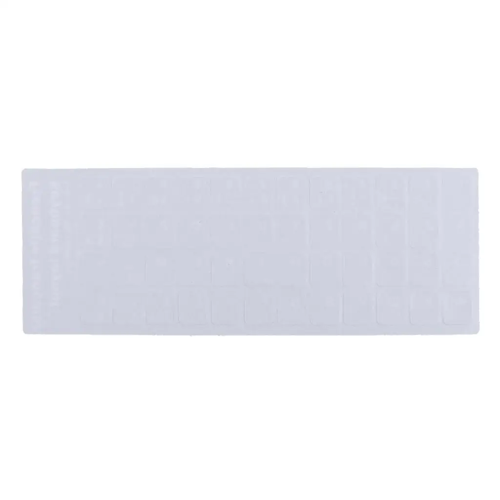 PVC Material Keyboard Stickers Removable Black Letter Keyboard Skin Protector for Desktop Laptop Computers