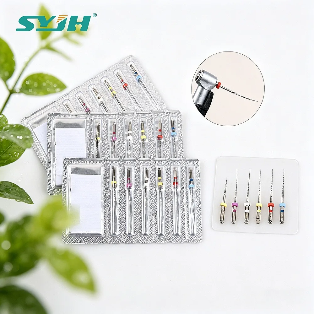 Dentals 6Pcs Platinum Plus Thermally Activated NITI Rotary Endo Files Endodontic Treatment