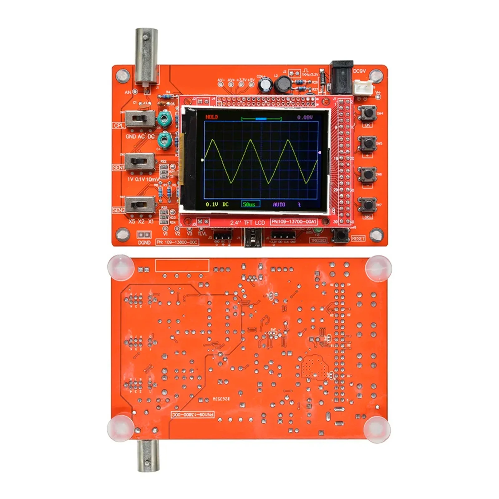 DSO138 Digital Oscilloscope 2.4 Inch TFT Handheld Pocket-size Digital Oszilloskop DIY Parts for Oscilloscope Electronic Learning