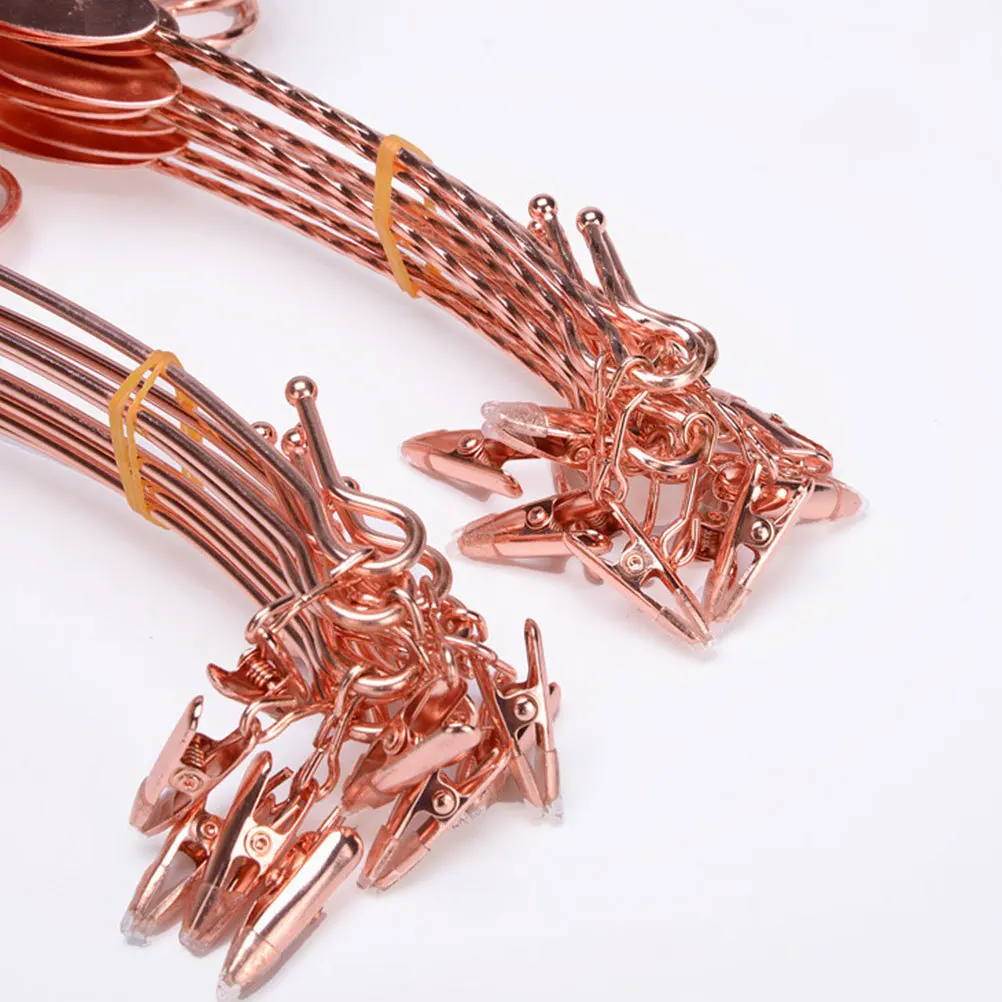 

10Pcs Premium Material Hangers Anti-Slip Design Chic Clothes Hangers for Indoor Outdoor Use Rose Gold Clothes Hanger