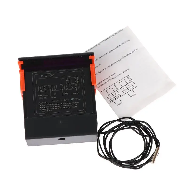 

Digital Temperature Controller Thermostat Thermoregulator Incubator Relay LED 10A Heating Cooling STC-1000 STC 1000 220V