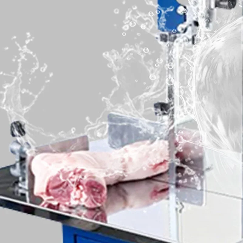 Commercial Bone Saw, Frozen Meat Cutter, Stainless Steel Band Saw, Vertical Pig Trotter/Steak Cutting Saw(Customized)