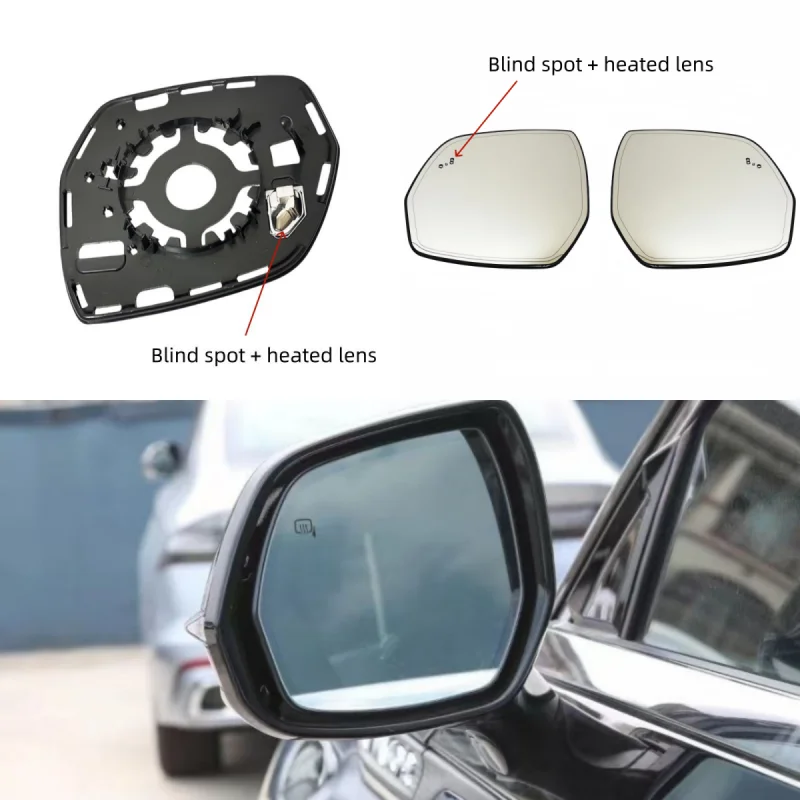 For Lincoln Aviator 2019 2020 2021 2022 2023 2024 Left/Right Side Blind Spot Heated Mirror Glass Rearview Mirror