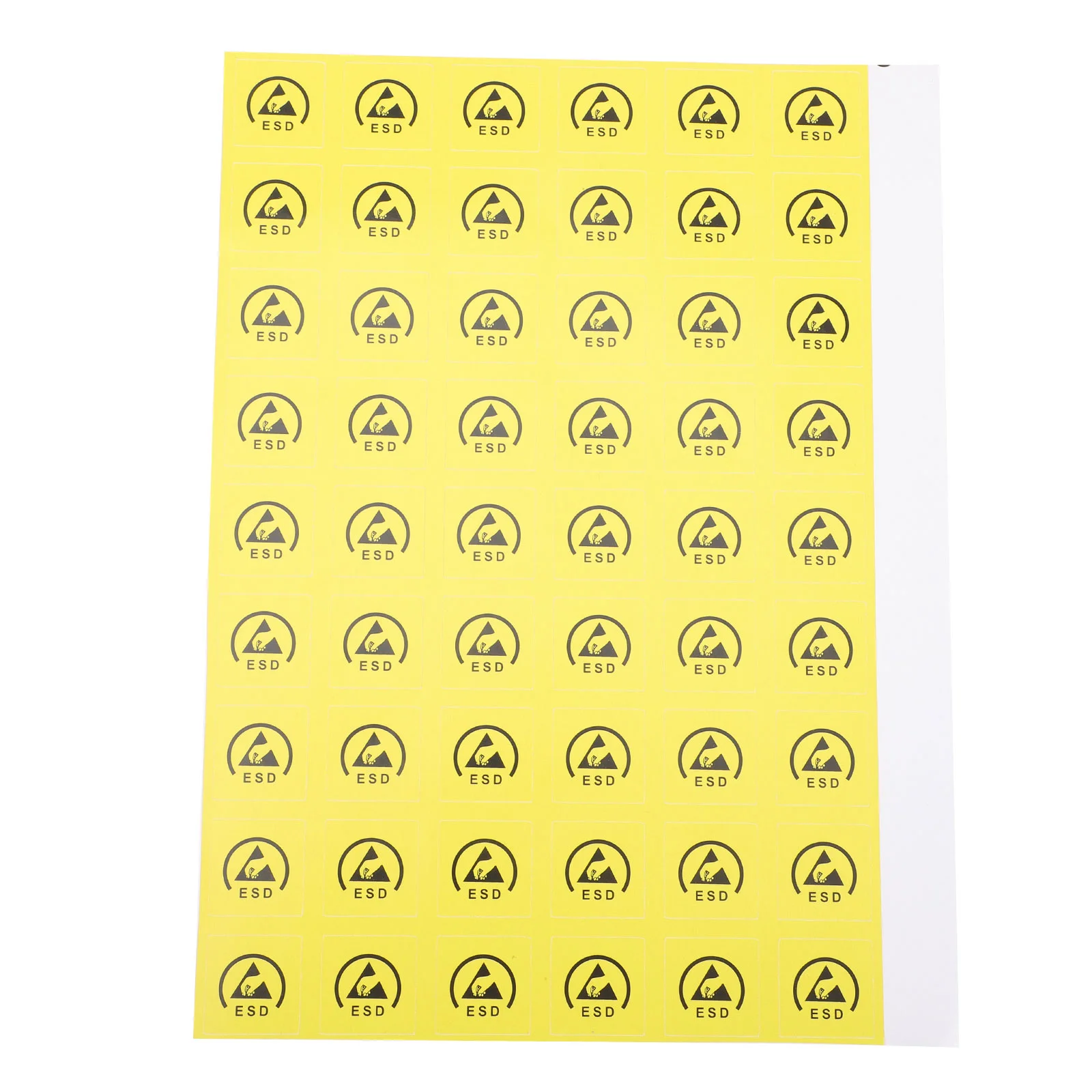 200 Stück statische Aufkleber, elektrostatische antistatische Etiketten, Etiketten für mechanische Geräte, Warnung, Sicherheitsaufkleber, selbstklebend