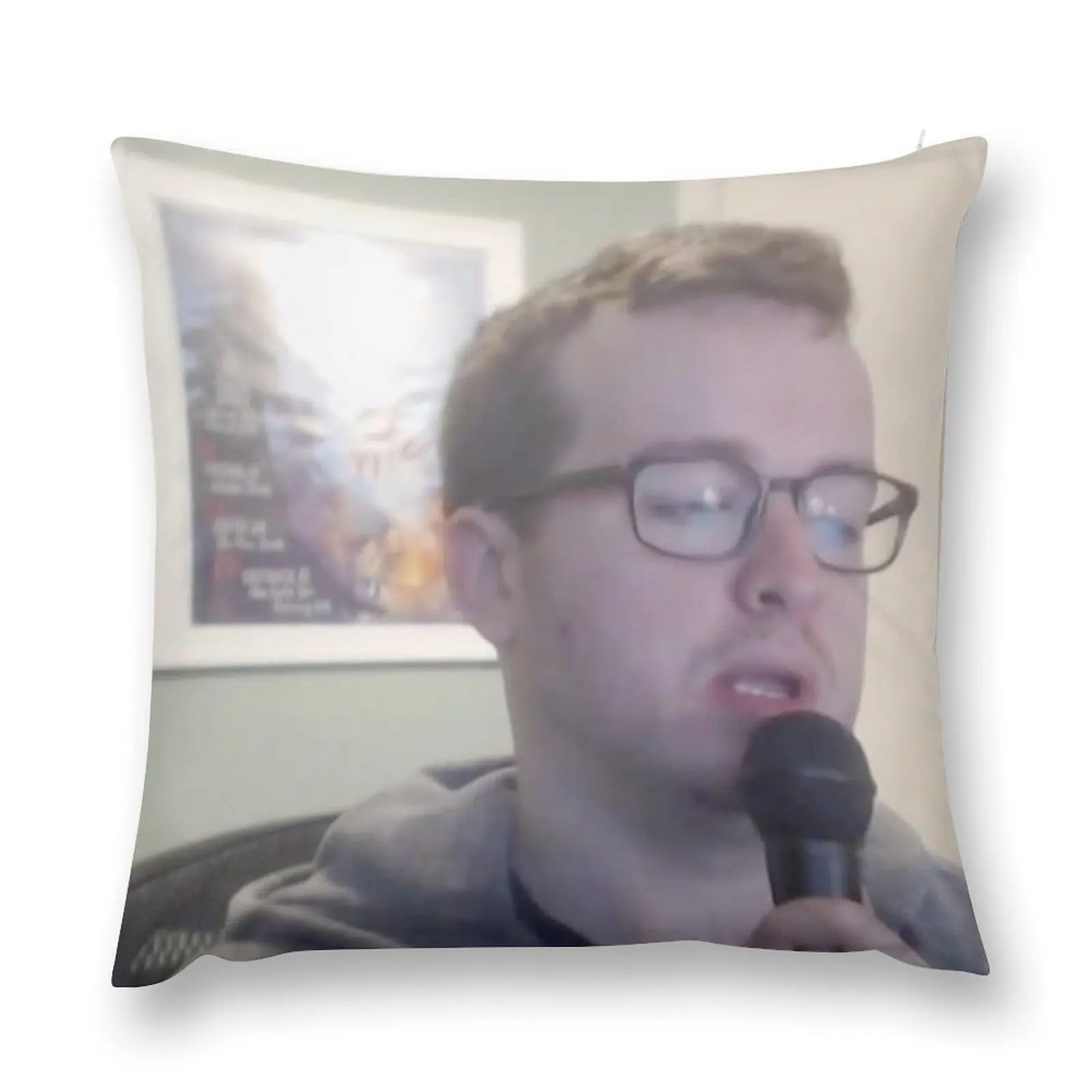 hi welcome to griffin's amiibo corner Throw Pillow Christmas Pillows Pillow Cover Pillow Case